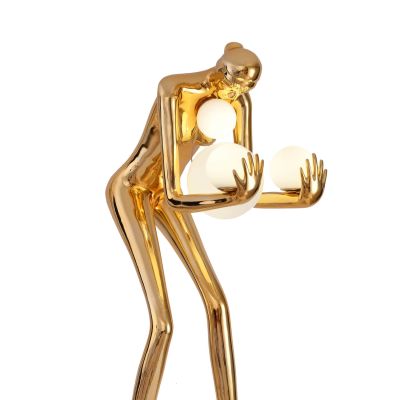 Step Into Design Woman lampa stojąca 4x40 W złota DN433-FGOLD