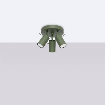 Sollux Lighting Ring lampa podsufitowa 3x10 W zielona SL.1503