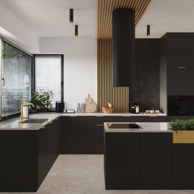 Sollux Lighting Nero lampa podsufitowa 1x10 W czarna SL.1410