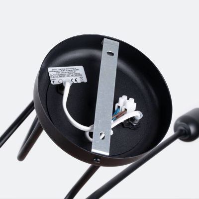 Sollux Lighting Loop lampa podsufitowa 2x15 W czarna SL.1472