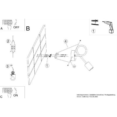 Sollux Lighting Ember kinkiet 1x15 W biały SL.1473