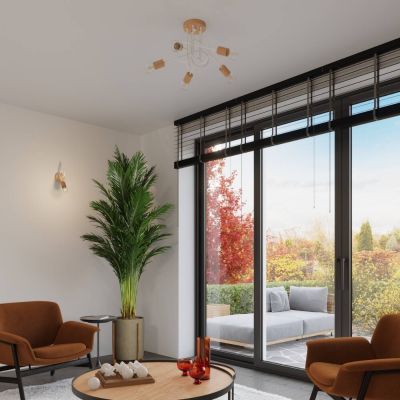 Sollux Lighting Ember lampa podsufitowa 5x15 W biała SL.1475