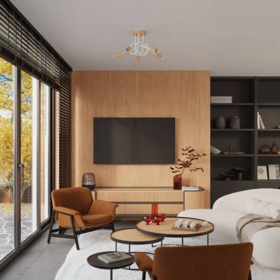 Sollux Lighting Ember lampa podsufitowa 5x15 W biała SL.1475