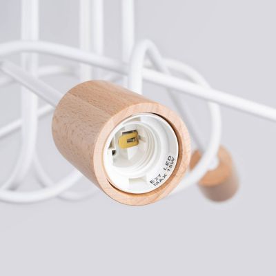 Sollux Lighting Ember lampa podsufitowa 5x15 W biała SL.1475