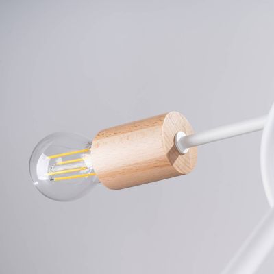 Sollux Lighting Ember lampa podsufitowa 5x15 W biała SL.1475