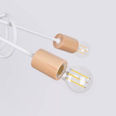 Sollux Lighting Ember lampa podsufitowa 5x15 W biała SL.1475