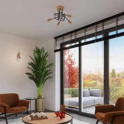 Sollux Lighting Ember kinkiet 1x15 W czarny SL.1476