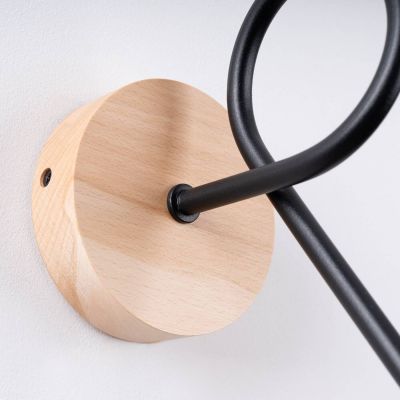 Sollux Lighting Ember kinkiet 1x15 W czarny SL.1476