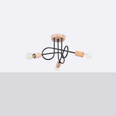 Sollux Lighting Ember lampa podsufitowa 3x15 W czarna SL.1477