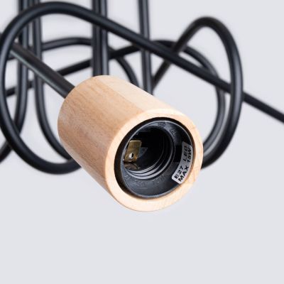 Sollux Lighting Ember lampa podsufitowa 5x15 W czarna SL.1478