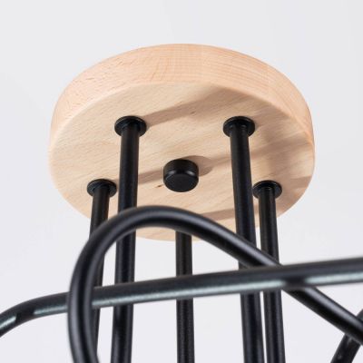 Sollux Lighting Ember lampa podsufitowa 5x15 W czarna SL.1478