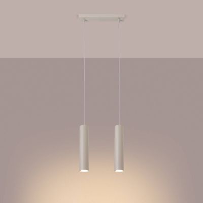 Sollux Lighting Lagos lampa wisząca 2x10 W beżowa SL.1480