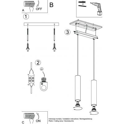 Sollux Lighting Lagos lampa wisząca 2x10 W czerwona SL.1490