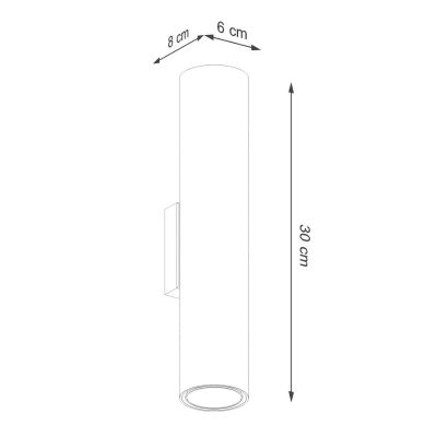 Sollux Lighting Lagos kinkiet 2x10 W beżowy SL.1483