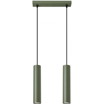 Sollux Lighting Lagos lampa wisząca 2x10 W zielona SL.1485