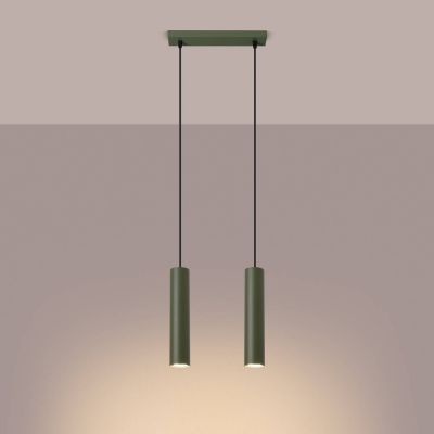 Sollux Lighting Lagos lampa wisząca 2x10 W zielona SL.1485