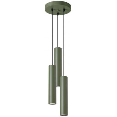 Sollux Lighting Lagos lampa wisząca 3x10 W zielona SL.1487