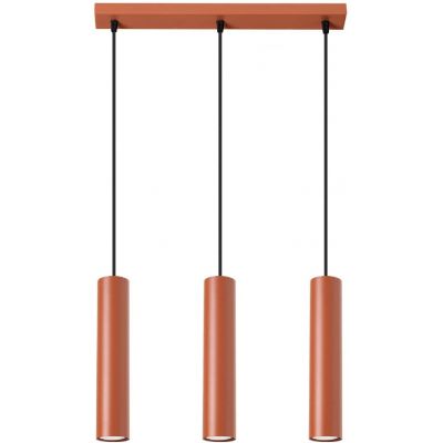 Sollux Lighting Lagos lampa wisząca 3x10 W czerwona SL.1491