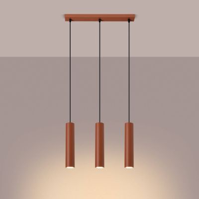 Sollux Lighting Lagos lampa wisząca 3x10 W czerwona SL.1491