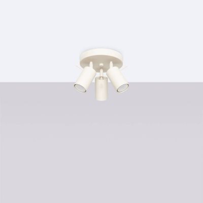 Sollux Lighting Ring lampa podsufitowa 3x10 W beżowa SL.1497