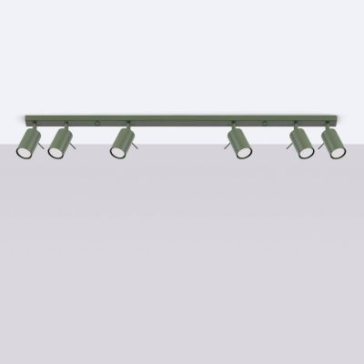 Sollux Lighting Ring lampa podsufitowa 6x10 W zielona SL.1505