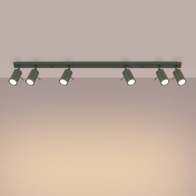 Sollux Lighting Ring lampa podsufitowa 6x10 W zielona SL.1505