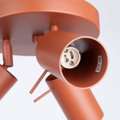 Sollux Lighting Ring lampa podsufitowa 3x10 W czerwona SL.1509