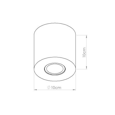 Sollux Lighting Orbis lampa podsufitowa 1x10 W zielona SL.1841