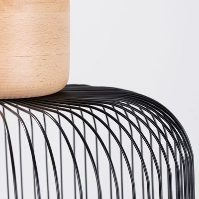 Sollux Lighting Gabbia lampa wisząca 1x15 W czarna SL.1847