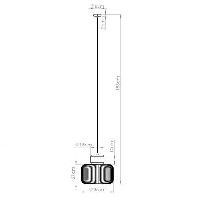 Sollux Lighting Gabbia lampa wisząca 1x15 W czarna SL.1847