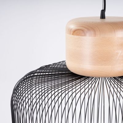 Sollux Lighting Gabbia lampa wisząca 1x16 W czarna SL.1848