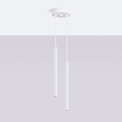 Sollux Lighting Arche lampa wisząca 2x8 W biała SL.1866