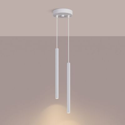Sollux Lighting Arche lampa wisząca 2x8 W biała SL.1866