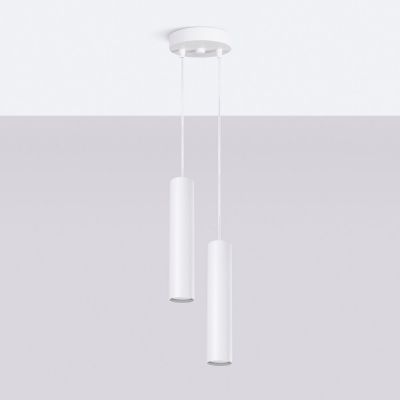Sollux Lighting Lagos lampa wisząca 2x10 W biała SL.1868