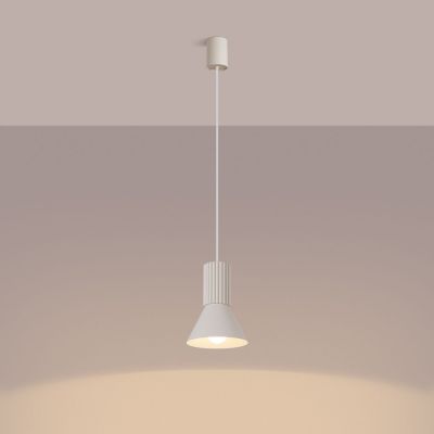 Sollux Lighting Estria lampa wisząca 1x10 W beżowa SL.1870