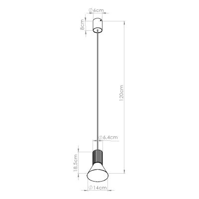 Sollux Lighting Estria lampa wisząca 1x10 W beżowa SL.1870