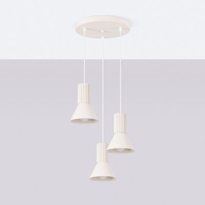 Sollux Lighting Estria lampa wisząca 3x10 W biała SL.1871