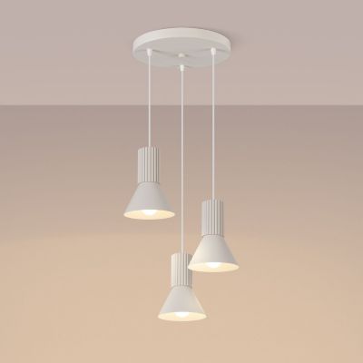Sollux Lighting Estria lampa wisząca 3x10 W biała SL.1871