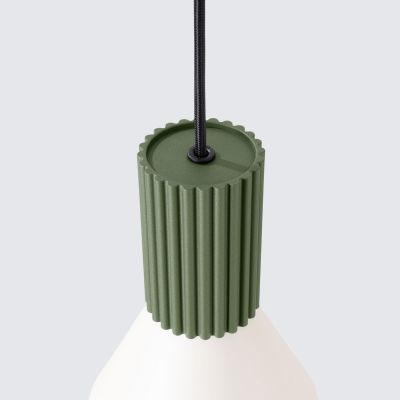Sollux Lighting Estria lampa wisząca 1x10 W zielona/beżowa SL.1872
