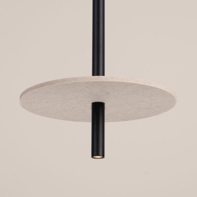 Sollux Lighting Feltro lampa wisząca 1x8 W czarna/beżowa SL.1879