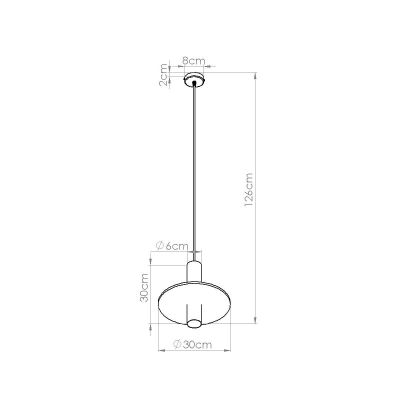 Sollux Lighting Pelta lampa wisząca 1x10 W czarna/beżowa SL.1882