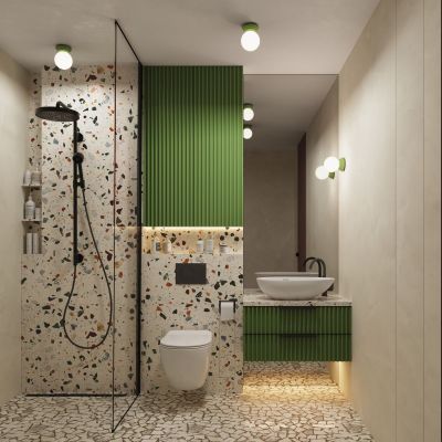 Sollux Lighting Zori lampa podsufitowa 1x8 W zielona SL.1900