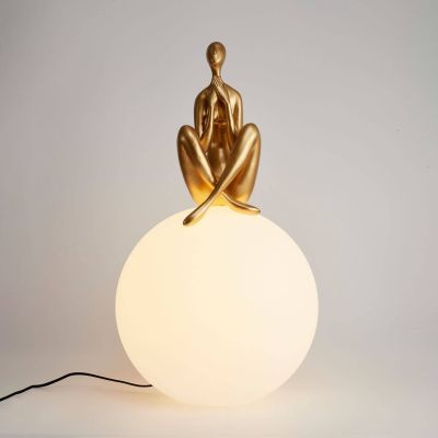 Step Into Design Woman lampa stołowa 1x40 W złota ST-6022-CGOLD