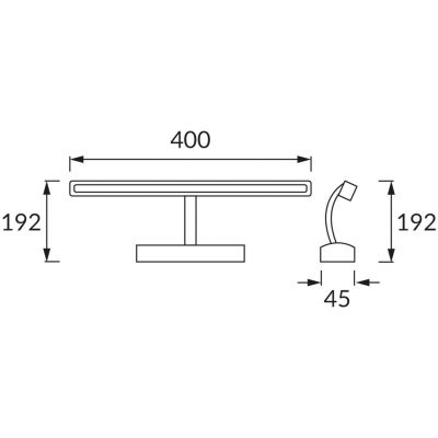 Strühm Anita Anka kinkiet 1x8 W chrom 00015