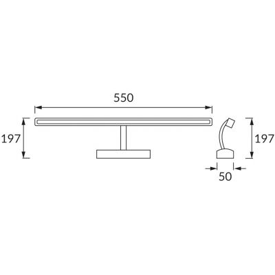 Strühm Anita Anka kinkiet 1x12 W chrom 00016
