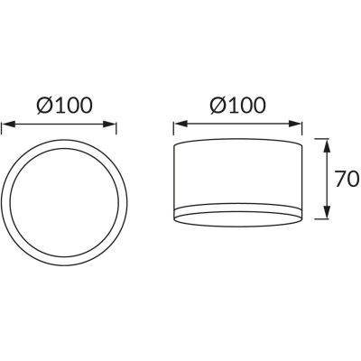 Strühm Rolen lampa podsufitowa 1x7 W biała 03108