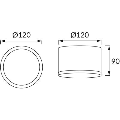 Strühm Rolen lampa podsufitowa 1x10 W biała 03109