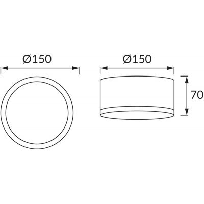 Strühm Rolen lampa podsufitowa 1x15 W biała 03110