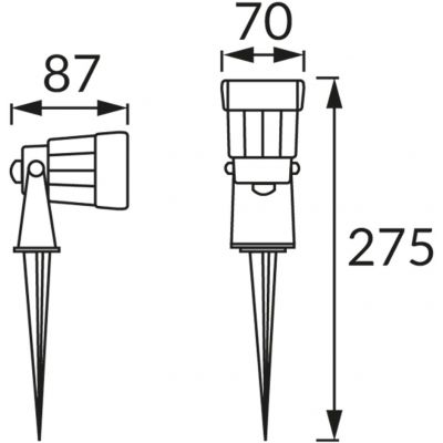 Strühm Plant lampa gruntowa 1x5 W czarna 03130