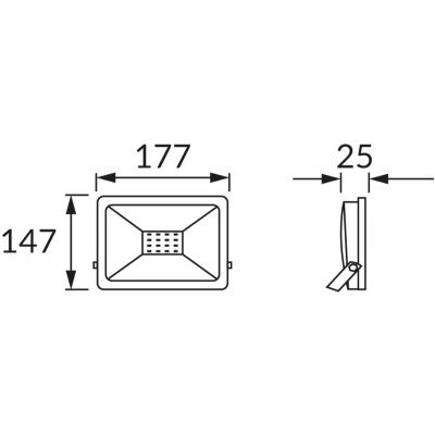 Strühm Kroma naświetlacz 30 W 4200K szary 03234